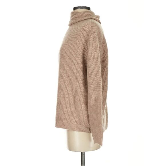 Quince 100% Mongolian Cashmere
Fisherman Turtleneck Sweater Oatmeal Tan Small - Picture 4 of 9